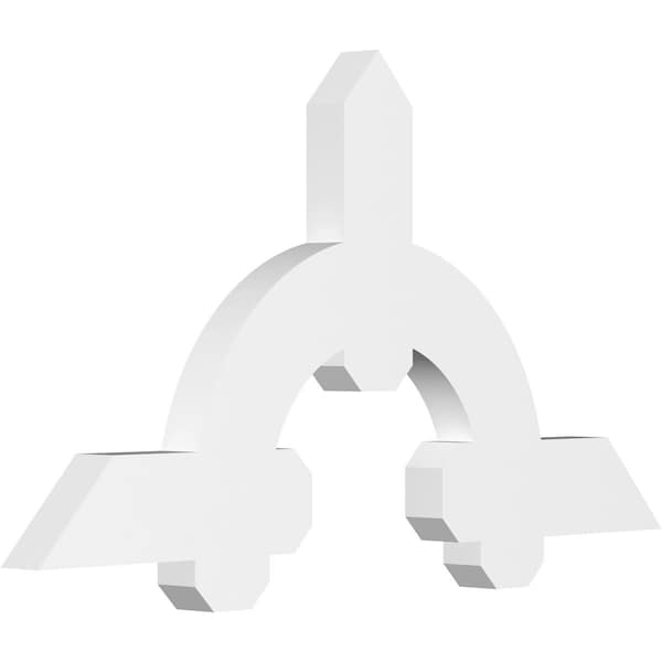 Ekena Millwork Ericson Architectural Grade PVC Gable Bracket, 36"W x 19 1/2"H x 2"D x 4"F, 13/12 Pitch GBP036X20X0204ERI00 - main